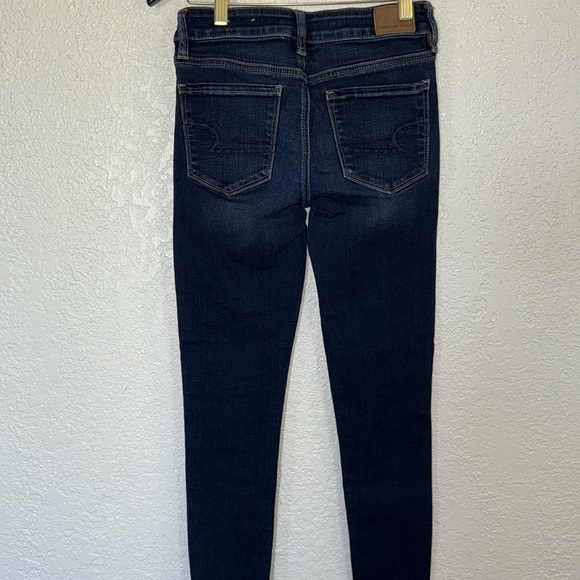 AMERICAN EAGLE Women's Dark Blue Jeans - Picture 2 of 6